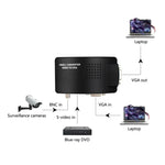 HOWEI HW-2404 BNC / S-비디오 to VGA 비디오 변환기