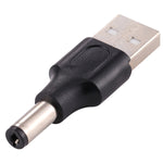 10개 5.5 x 2.1mm 수컷 to USB 2.0 수컷 DC 전원 플러그 커넥터, 5.5 x 2.1mm