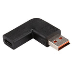 USB-C / Type-C 암컷 to Yoga 3 수컷 90도 각도 전원 어댑터 커넥터 Lenovo용