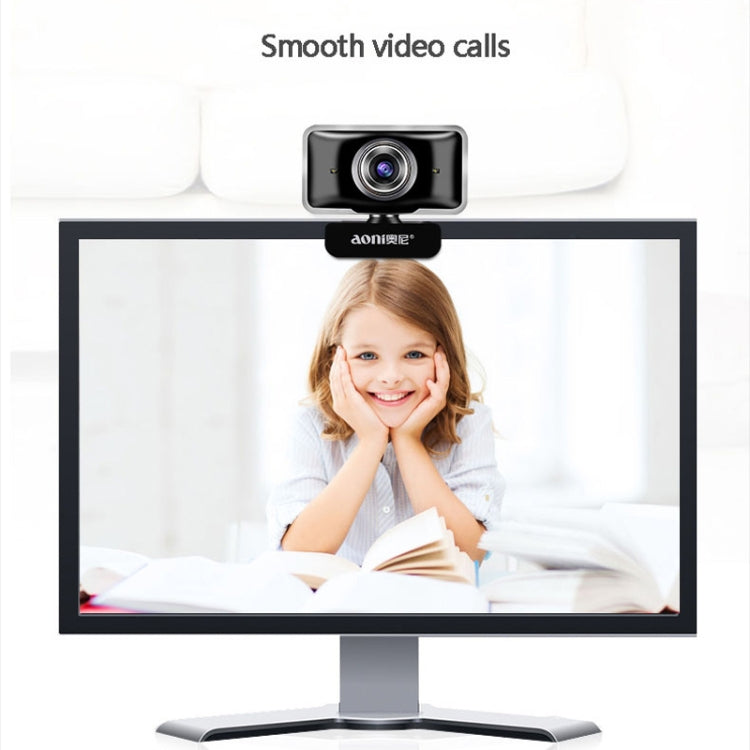 aoni C11 720P 150도 광각 수동 초점 HD 컴퓨터 카메라 마이크 포함, C11