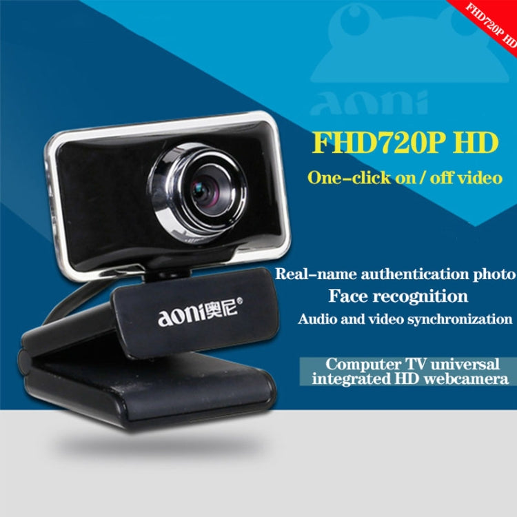 aoni C11 720P 150도 광각 수동 초점 HD 컴퓨터 카메라 마이크 포함, C11
