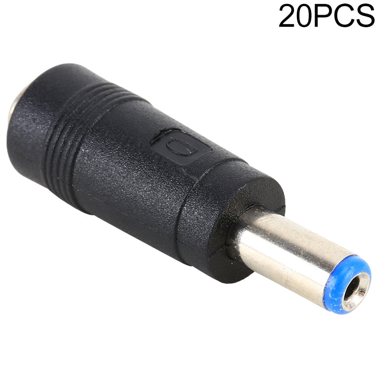 20개 5.5 x 2.1mm DC 암컷 to 5.5 x 2.5mm DC 수컷 전원 플러그 팁