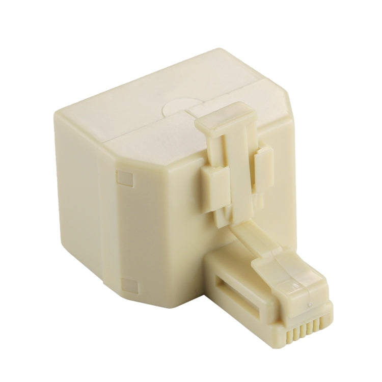 RJ11 듀얼 포트 데스크탑 전화 연장 케이블 익스텐더 커넥터 어댑터, 2 RJ11 암컷 to RJ11 수컷