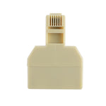 RJ11 듀얼 포트 데스크탑 전화 연장 케이블 익스텐더 커넥터 어댑터, 2 RJ11 암컷 to RJ11 수컷