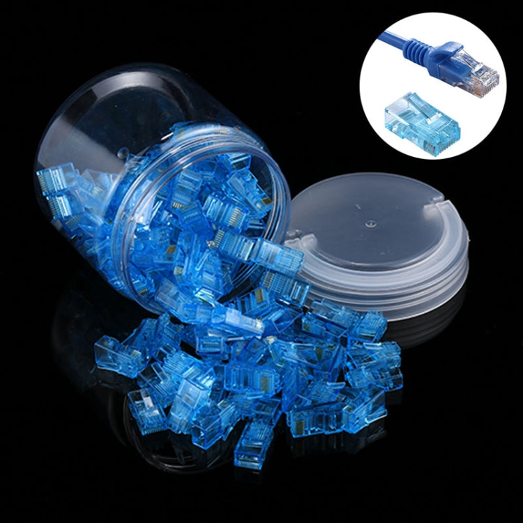 100개 Anpwoo Amp01 RJ45 커넥터 모듈러 플러그, 100개 (노랑), 100개 (파랑), 100개 (오렌지)