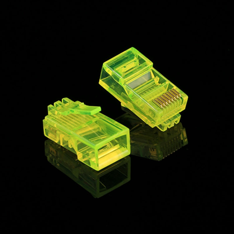 100개 Anpwoo Amp01 RJ45 커넥터 모듈러 플러그, 100개 (노랑), 100개 (파랑), 100개 (오렌지)