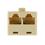 RJ45 듀얼 포트 LAN 이더넷 커넥터 네트워크 어댑터, 2 RJ45 암컷 to RJ45 수컷