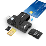 ROCKETEK CR310 USB 3.0 + TF 카드 + SD 카드 + SIM 카드 + 스마트 카드 다기능 카드 리더기, USB 3.0