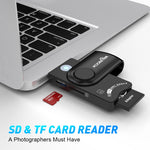 ROCKETEK CR310 USB 3.0 + TF 카드 + SD 카드 + SIM 카드 + 스마트 카드 다기능 카드 리더기, USB 3.0