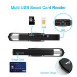 ROCKETEK CR310 USB 3.0 + TF 카드 + SD 카드 + SIM 카드 + 스마트 카드 다기능 카드 리더기, USB 3.0