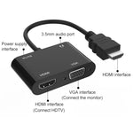 Onten 5165HV HDMI to HDMI + VGA 어댑터, 5165HV