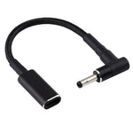 PD 100W 18.5-20V 4.0 x 1.35mm 엘보우 to USB-C / Type-C 어댑터 나일론 브레이드 케이블