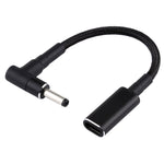PD 100W 18.5-20V 4.0 x 1.35mm 엘보우 to USB-C / Type-C 어댑터 나일론 브레이드 케이블