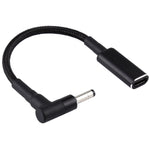 PD 100W 18.5-20V 4.0 x 1.35mm 엘보우 to USB-C / Type-C 어댑터 나일론 브레이드 케이블
