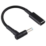 PD 100W 18.5-20V 4.5 x 0.6mm 엘보우 to USB-C / Type-C 어댑터 나일론 브레이드 케이블 HP용, 4.5 x 0.6mm
