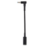 PD 100W 18.5-20V 4.5 x 0.6mm 엘보우 to USB-C / Type-C 어댑터 나일론 브레이드 케이블 HP용, 4.5 x 0.6mm
