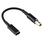 PD 100W 18.5-20V 7.9 x 0.9mm to USB-C / Type-C 어댑터 나일론 브레이드 케이블
