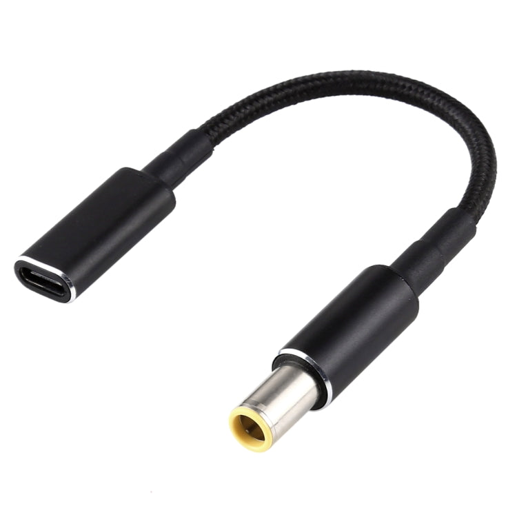 PD 100W 18.5-20V 7.9 x 0.9mm to USB-C / Type-C 어댑터 나일론 브레이드 케이블