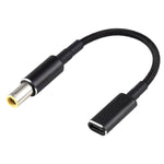 PD 100W 18.5-20V 7.9 x 0.9mm to USB-C / Type-C 어댑터 나일론 브레이드 케이블