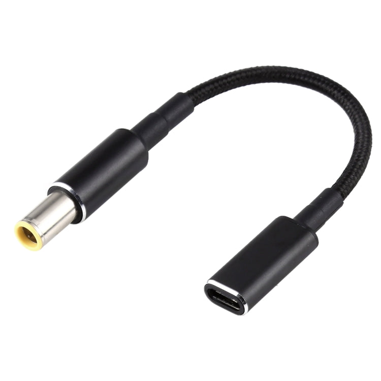 PD 100W 18.5-20V 7.9 x 0.9mm to USB-C / Type-C 어댑터 나일론 브레이드 케이블