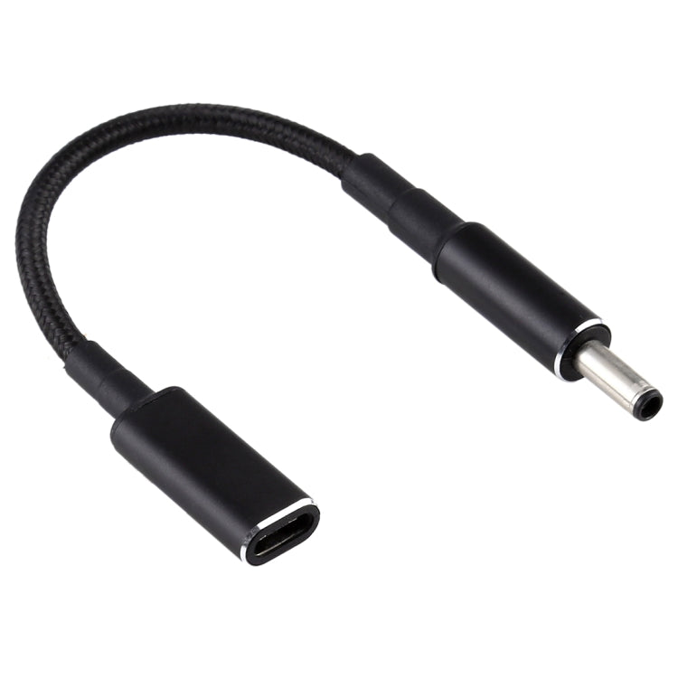 PD 100W 18.5-20V 4.5 x 0.6mm to USB-C / Type-C 어댑터 나일론 브레이드 케이블 Dell용, 4.5 x 0.6mm