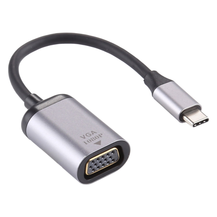 1080P VGA 암 to Type-C / USB-C 수 커넥팅 어댑터 케이블, VGA 암 to Type-C 수