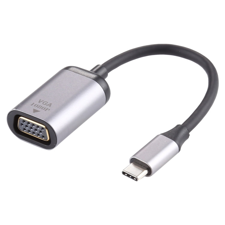 1080P VGA 암 to Type-C / USB-C 수 커넥팅 어댑터 케이블, VGA 암 to Type-C 수