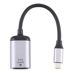 1080P VGA 암 to Type-C / USB-C 수 커넥팅 어댑터 케이블, VGA 암 to Type-C 수