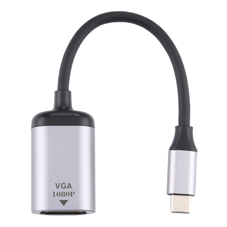 1080P VGA 암 to Type-C / USB-C 수 커넥팅 어댑터 케이블, VGA 암 to Type-C 수
