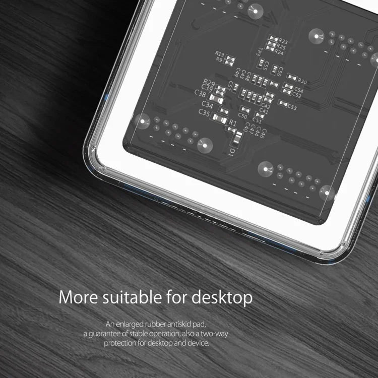 ORICO MH4U-100 USB 3.0 투명 데스크탑 허브, 100cm 마이크로 USB 케이블 포함, MH4U-100
