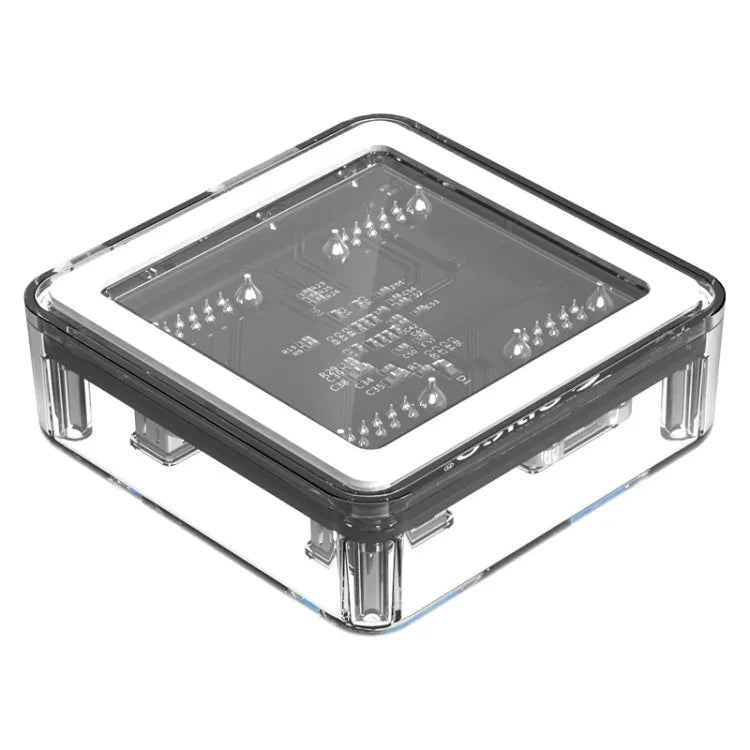 ORICO MH4U-100 USB 3.0 투명 데스크탑 허브, 100cm 마이크로 USB 케이블 포함, MH4U-100