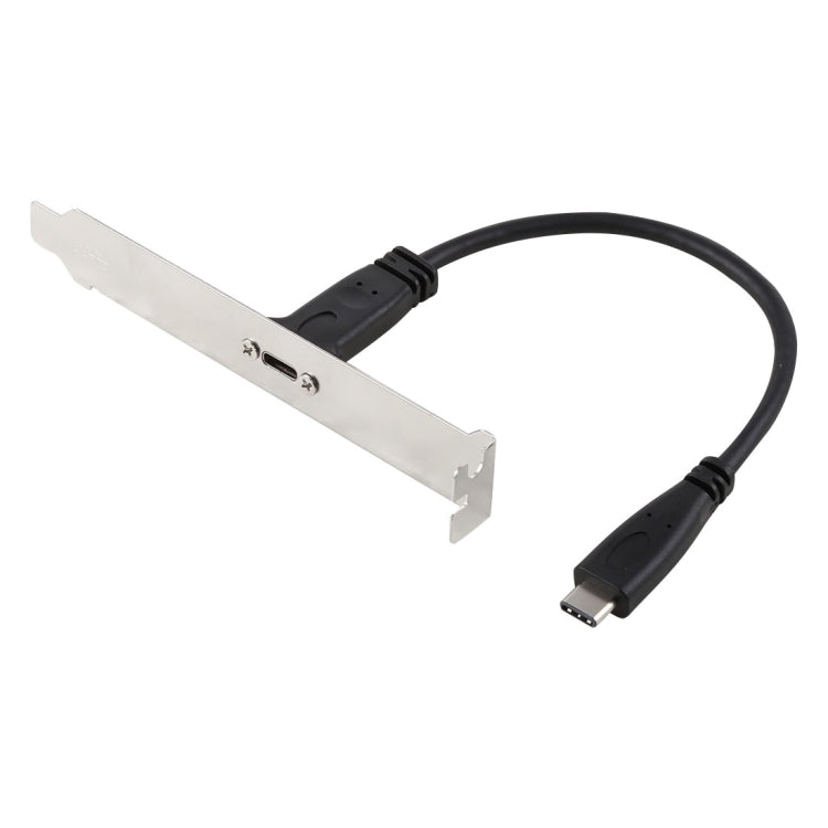 20cm 패널 브래킷 헤더 USB-C / 타입-C 암 to 수 연장선 커넥터 케이블, 20cm 타입-C