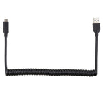 1.5m 고속 USB 3.0 수 to USB-C / 타입-C 수 리트랙터블 스프링 연장 케이블, USB 3.0 수 to 타입-C 수