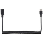 1.5m 고속 USB 3.0 수 to 암 리트랙터블 스프링 연장 케이블, USB 3.0 수 to 암