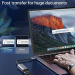 타입-C / USB-C 수 to 기가비트 RJ45 암 어댑터 변환기, 기가비트 RJ45 암
