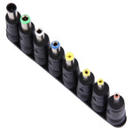 5.5x2.1mm 암 to 다중 수 인터페이스 8 in 1 전원 어댑터 세트 HP / Sony / Acer / ASUS / DELL 노트북용, 8 in 1 전원 어댑터