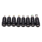 5.5x2.1mm 암 to 다중 수 인터페이스 8 in 1 전원 어댑터 세트 HP / Sony / Acer / ASUS / DELL 노트북용, 8 in 1 전원 어댑터