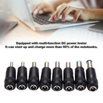 5.5x2.1mm 암 to 다중 수 인터페이스 8 in 1 전원 어댑터 세트 HP / Sony / Acer / ASUS / DELL 노트북용, 8 in 1 전원 어댑터