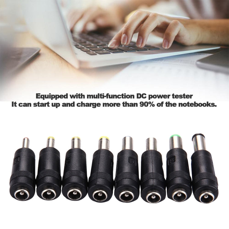 5.5x2.1mm 암 to 다중 수 인터페이스 8 in 1 전원 어댑터 세트 HP / Sony / Acer / ASUS / DELL 노트북용, 8 in 1 전원 어댑터