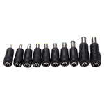 5.5x2.1mm 암 to 다중 수 인터페이스 10 in 1 전원 어댑터 세트 IBM / HP / Sony / Toshiba / Lenovo / ASUS / Samsung / DELL 노트북용, 10 in 1
