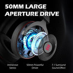 EKSA E900 Pro 7.1 게임용 유선 제어 헤드마운트 USB 발광 게임용 헤드셋 마이크 포함, E900 Pro