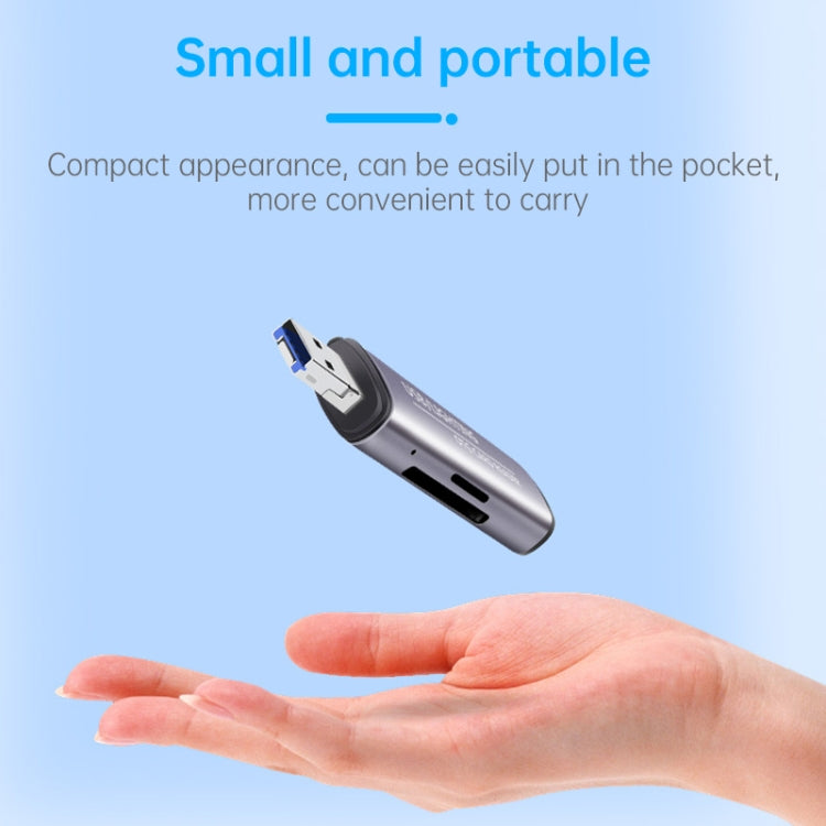 118 2 in 1 USB + 8핀 인터페이스 USB 플래시 디스크 / 메모리 카드 OTG 카드 리더기 IOS 시스템 휴대폰 / 컴퓨터용