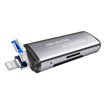 118 2 in 1 USB + 8핀 인터페이스 USB 플래시 디스크 / 메모리 카드 OTG 카드 리더기 IOS 시스템 휴대폰 / 컴퓨터용