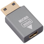 마이크로 HDMI 암컷-미니 HDMI 수컷 어댑터, 마이크로 HDMI-미니 HDMI