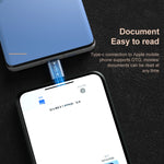 USB-C / Type-C 수컷 to 8핀 수컷 충전 + 데이터 전송 + OTG 어댑터, Type-C 수컷 to 8핀 수컷