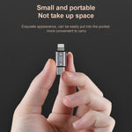 USB-C / Type-C 수컷 to 8핀 수컷 충전 + 데이터 전송 + OTG 어댑터, Type-C 수컷 to 8핀 수컷