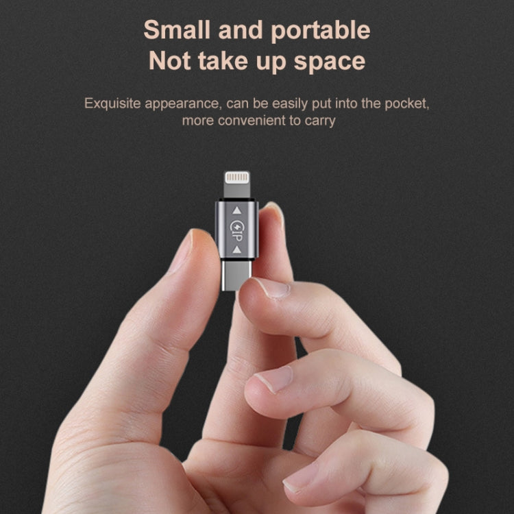 USB-C / Type-C 수컷 to 8핀 수컷 충전 + 데이터 전송 + OTG 어댑터, Type-C 수컷 to 8핀 수컷