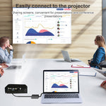 HDCO-VGAM2 1080P VGA 수컷 to HDMI 암컷 변환기 3.5mm 오디오 케이블 포함, HDCO-VGAM2