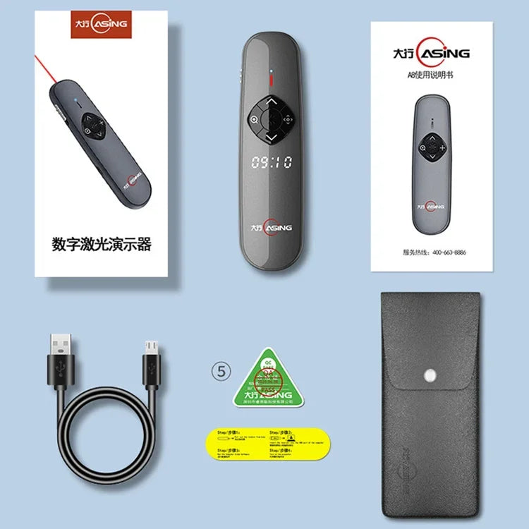 ASiNG A8 32GB 그린 레이저 PPT 페이지 넘김 펜 무선 프레젠터, A8 32GB