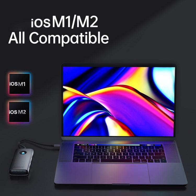 ORICO PW11-5P Type-C / USB-C 5-in-1 5Gbps 다기능 도킹 스테이션, PW11-5P